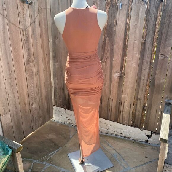 HELLOMOLLY ESTATE ESCAPES MAXI DRESS in color blush size XS NWT - Picture 14 of 15